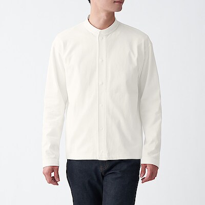 太番手天竺編みカーディガン 紳士ｓ オフ白 ｔシャツ カットソー 長袖 紳士 メンズ 通販 無印良品
