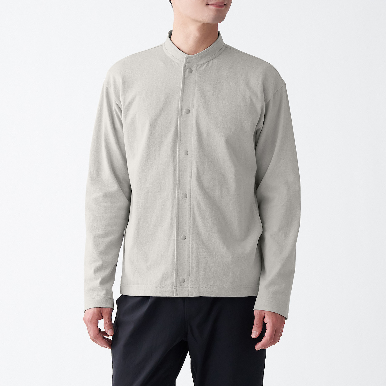 太番手天竺編みカーディガン 紳士ｍ ライトグレー ｔシャツ カットソー 長袖 紳士 メンズ 通販 無印良品