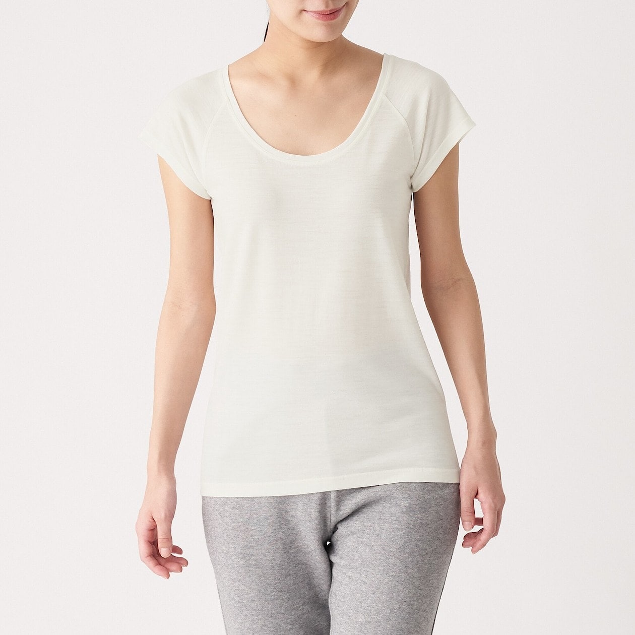 脇に縫い目のない ウールフレンチスリーブtシャツ 婦人s オフ白 インナートップス キャミソール タンクトップ 婦人 レディース 通販 無印良品 脇に縫い目のない ウールフレンチスリーブtシャツ 婦人s オフ白 インナートップス キャミソール タンクトップ 婦人 レディース 通販 無印良品