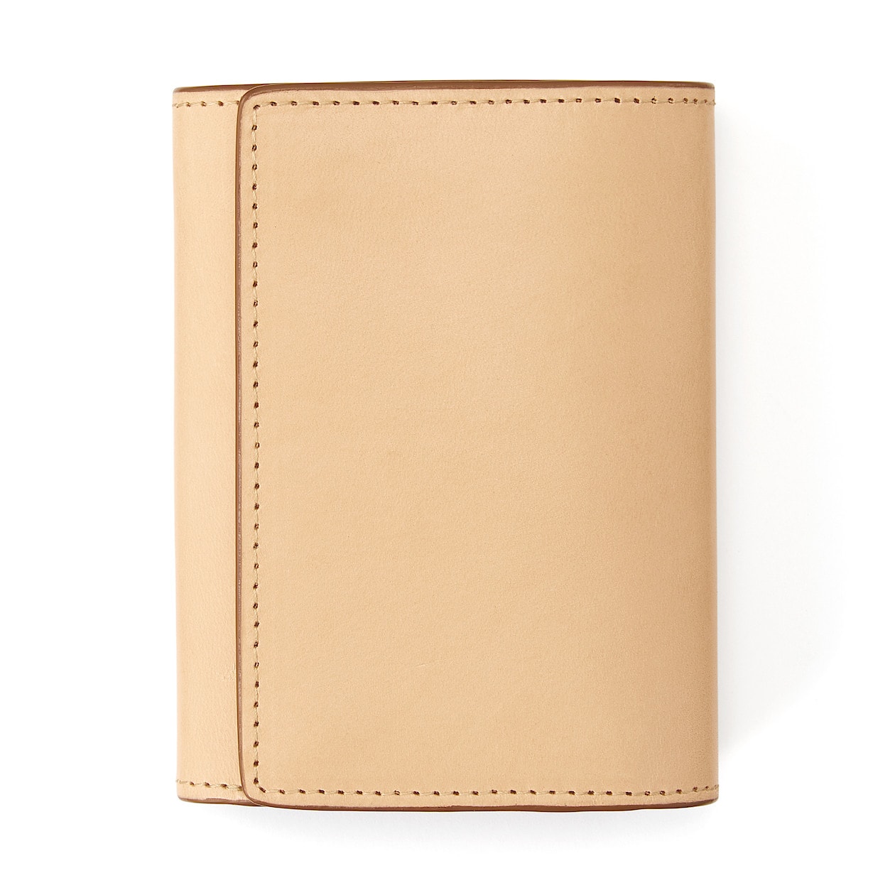 イタリア産ヌメ革 三つ折り財布 生成 財布 名刺 定期入れ 通販 無印良品