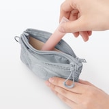 ポリエステルダブルファスナーケース