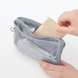 ポリエステルダブルファスナーケース