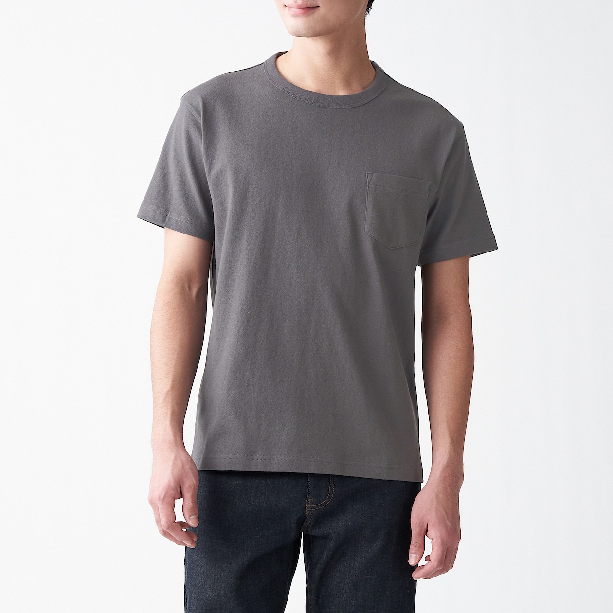 太番手天竺編みポケット付tシャツ 紳士l ダークグレー tシャツ カットソー 半袖 紳士 メンズ 通販 無印良品 太番手天竺編みポケット付tシャツ 紳士l ダークグレー tシャツ カットソー 半袖 紳士 メンズ 通販 無印良品
