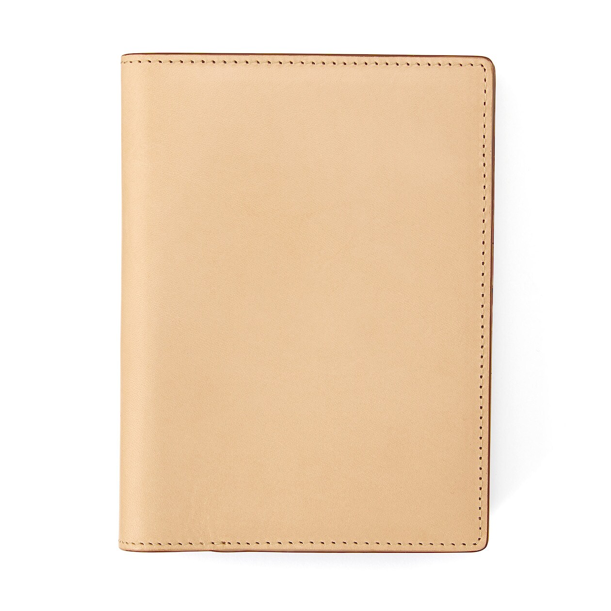 イタリア産ヌメ革 パスポートケース 生成 財布 名刺 定期入れ 通販 無印良品