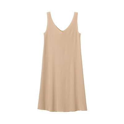 どこにも縫い目がないスリップドレス 婦人ｌ ベージュ ペチコート スリップ 婦人 レディース 通販 無印良品