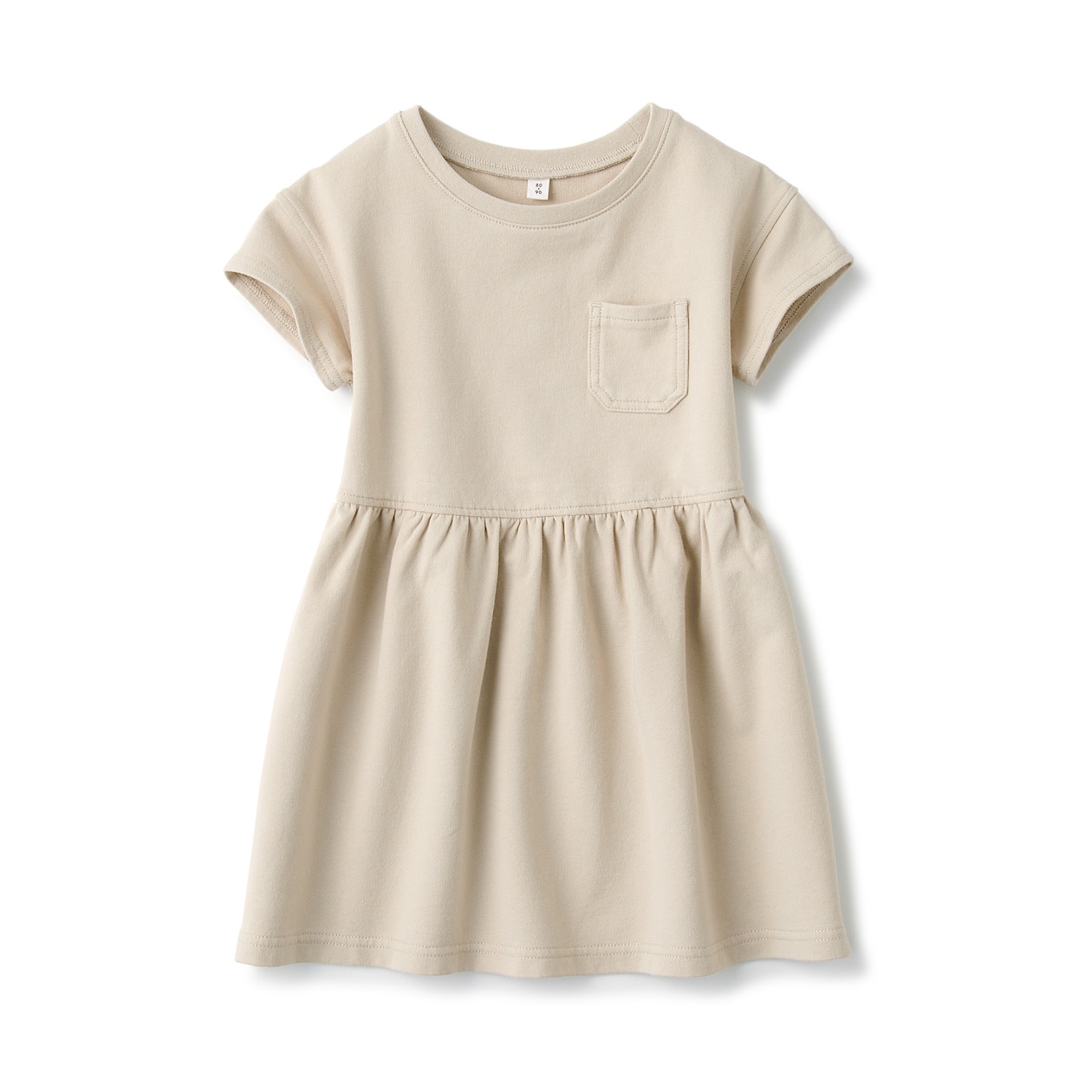 らくらく動けるワンピース ベビー ベビー８０ ９０ ライトベージュ ベビートップス 通販 無印良品