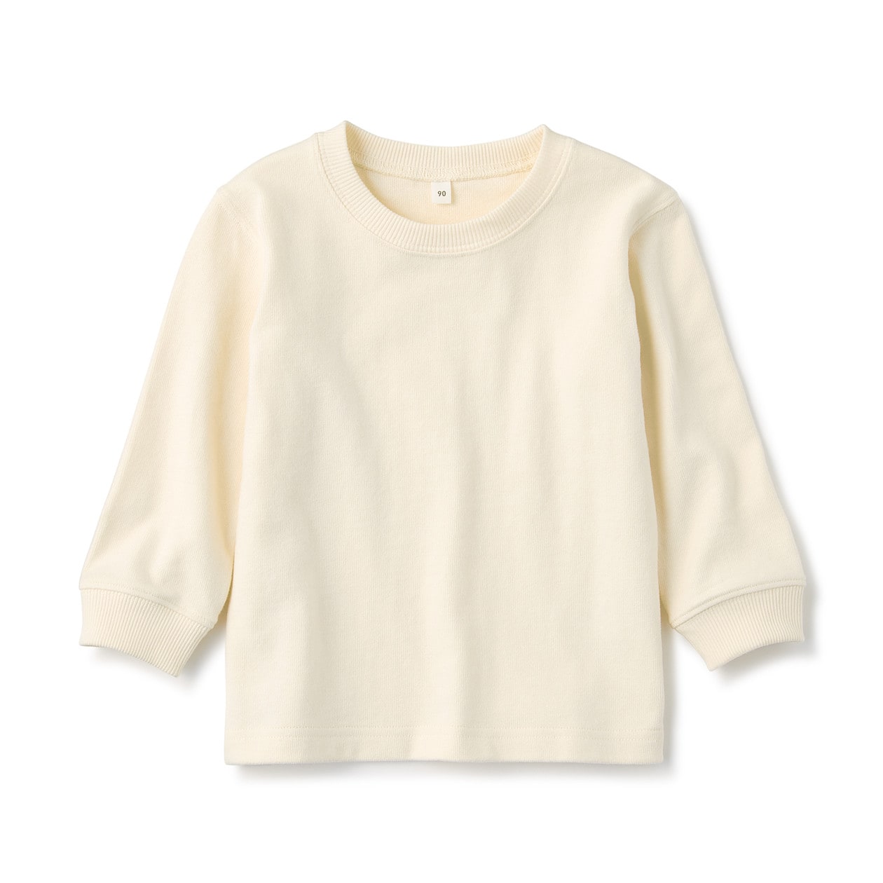 インド綿甘撚り長袖ｔシャツ ベビー ベビー８０ アイボリー ベビートップス 通販 無印良品