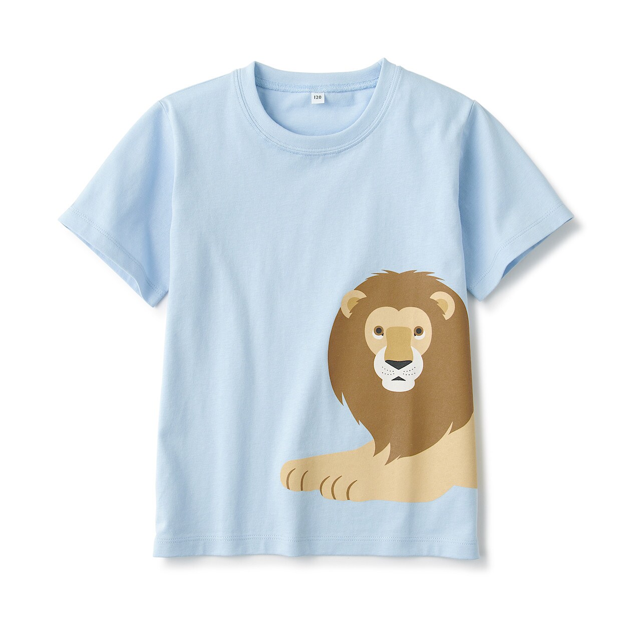 インド綿天竺編み プリントtシャツ キッズ キッズ110 ライオン キッズトップス 通販 無印良品 インド綿天竺編み プリントtシャツ キッズ キッズ110 ライオン キッズトップス 通販 無印良品