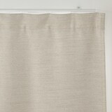 ポリエステル二重織ノンプリーツカーテン（防炎・遮光性）／ベージュ