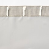 ポリエステル二重織ノンプリーツカーテン（防炎・遮光性）／ベージュ