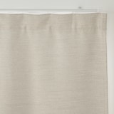ポリエステル二重織ノンプリーツカーテン（防炎・遮光性）／ライトグレー