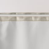 ポリエステル二重織ノンプリーツカーテン（防炎・遮光性）／ライトグレー