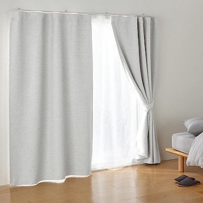 無印良品　ハトメカーテン 150×250cm 2組セット MUJI (無印良品) - 無印良品 綿ハトメカーテン2組セット