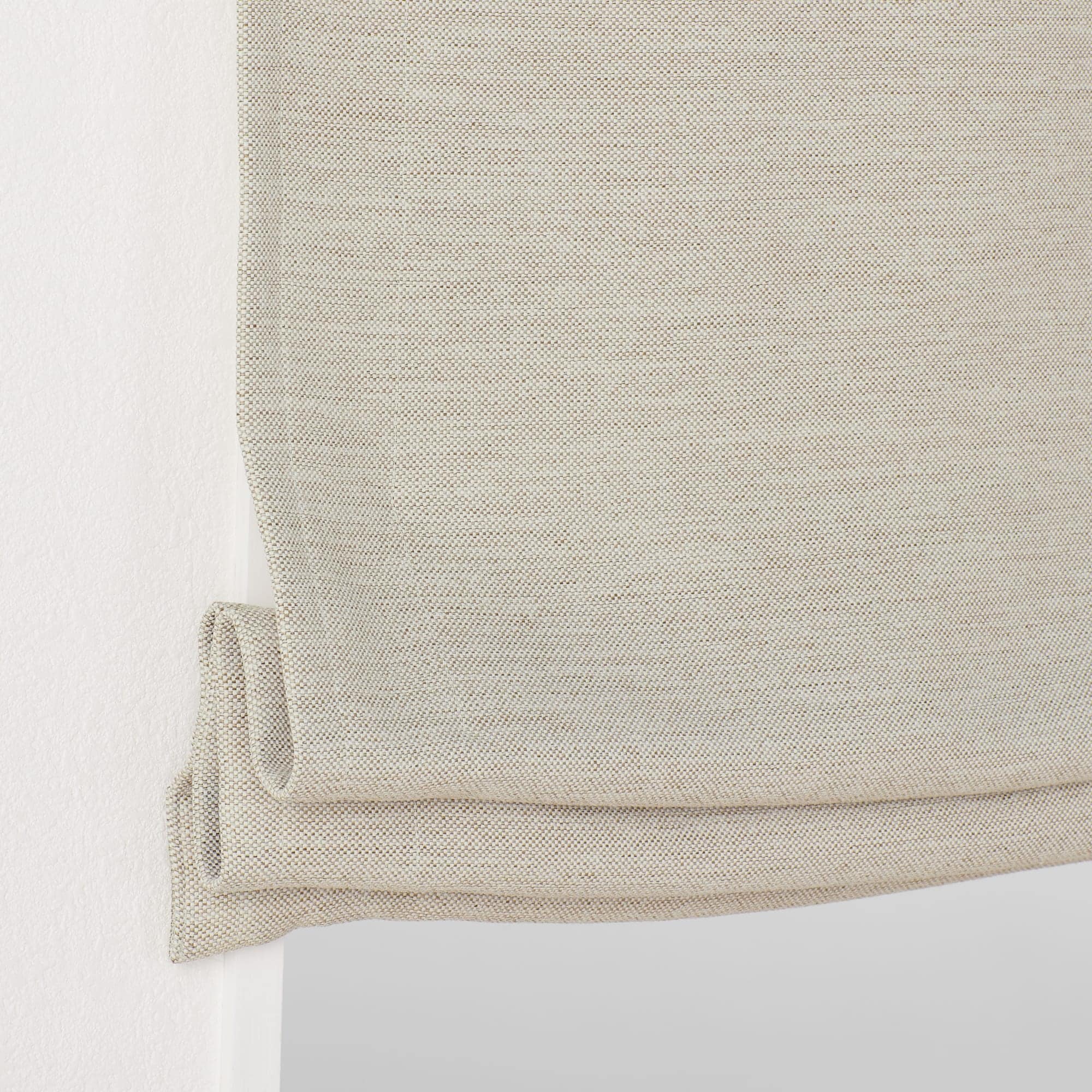 ポリエステル二重織プレーンシェード用生地（防炎・遮光性）／ベージュ