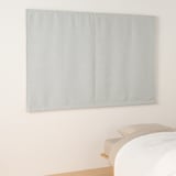 ポリエステル二重織プレーンシェード用生地（防炎・遮光性）／ライトグレー