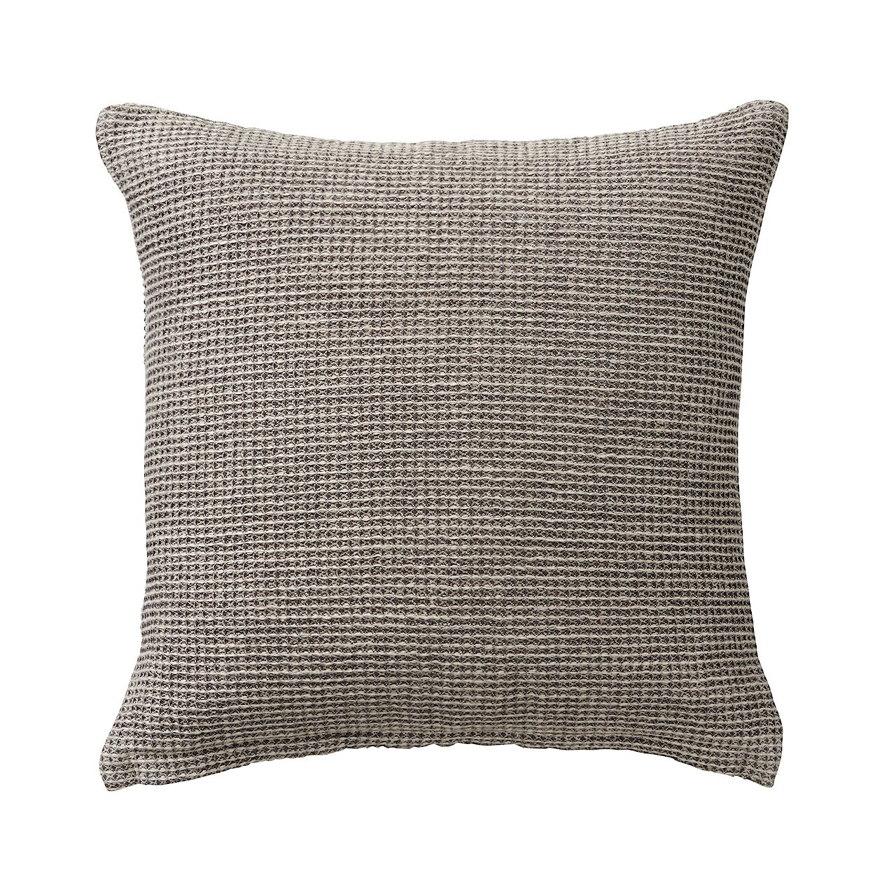麻綿ミニワッフルクッションカバー チャコール ４３ ４３ｃｍ用 クッション 通販 無印良品