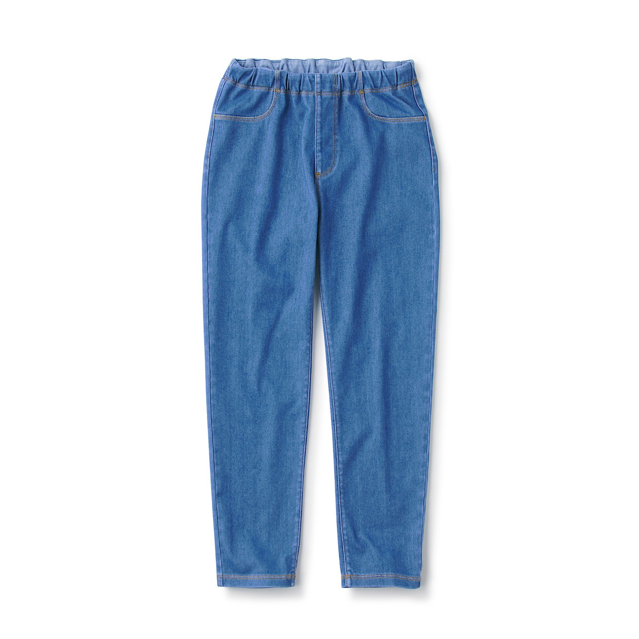 らくらく動けるデニムレギンスパンツ キッズ キッズ１２０ ライトブルー キッズボトムス 通販 無印良品