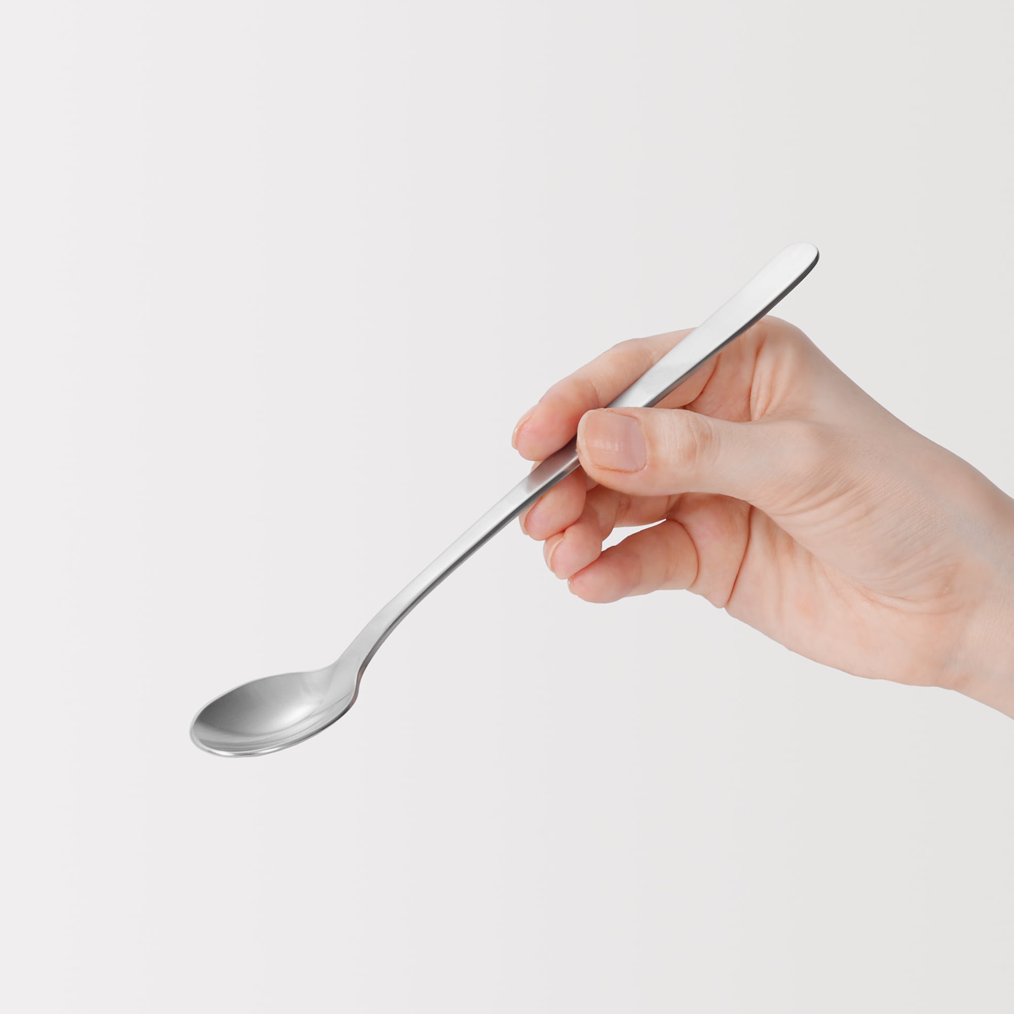 ステンレス　ロングドリンクスプーン