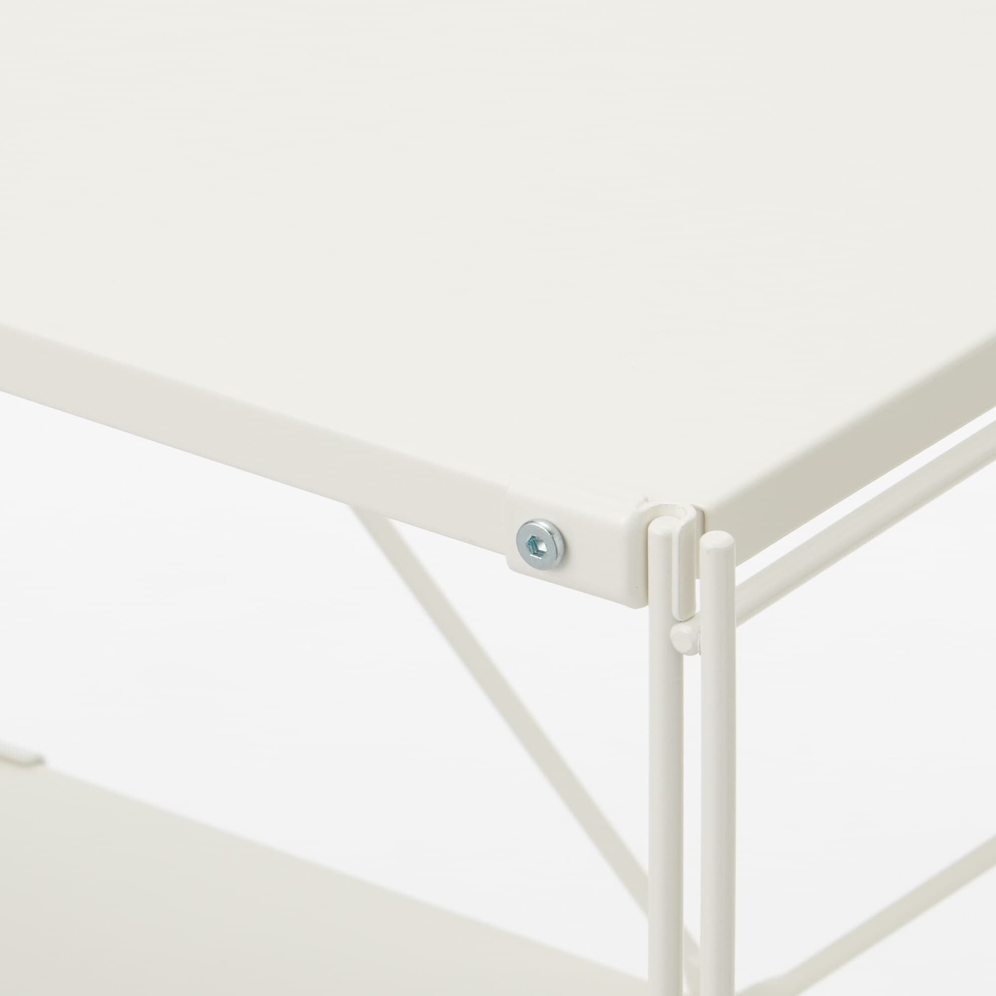 スチールユニットシェルフ　ランドリーセット　ライトグレー