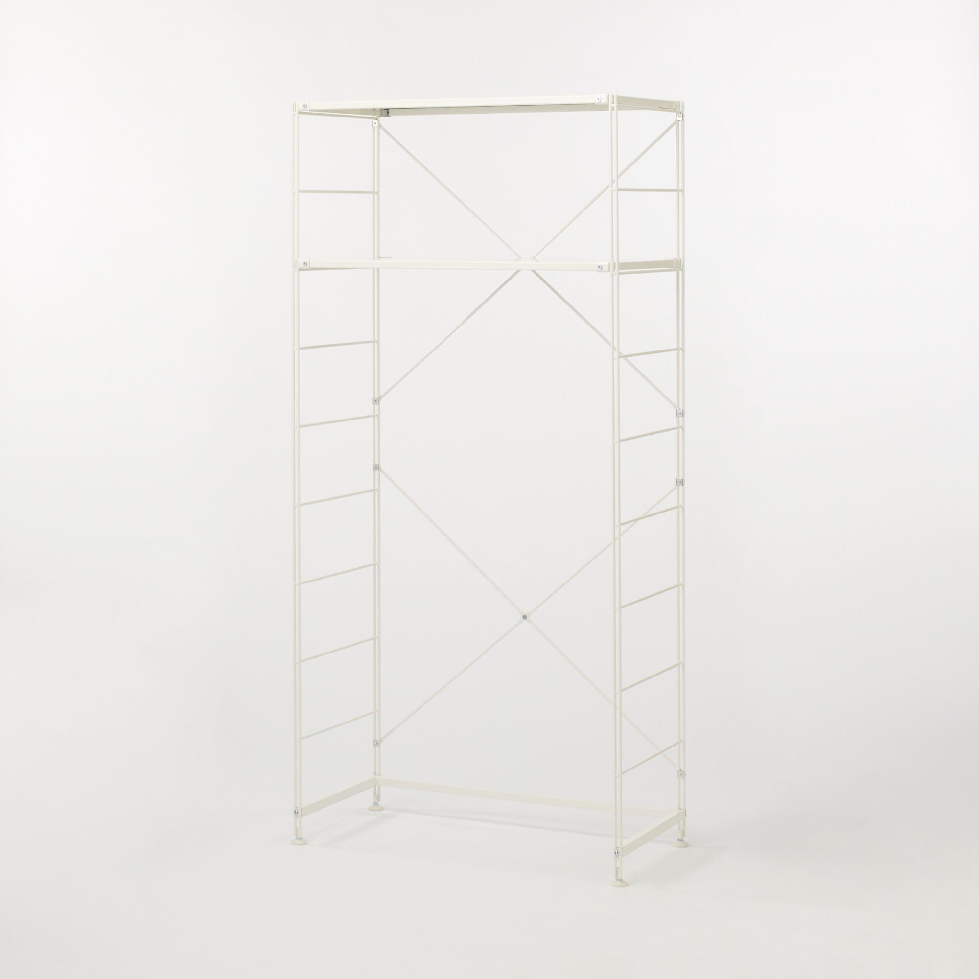 スチールユニットシェルフ　ランドリーセット　ライトグレー