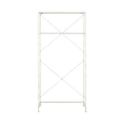 スチールユニットシェルフ　ランドリーセット　ライトグレー