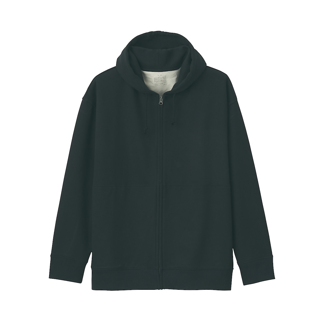 度詰め裏毛ジップアップパーカー 男女兼用ｓ ｍ 黒 男女兼用サイズ ユニセックス ジェンダーレス 通販 無印良品