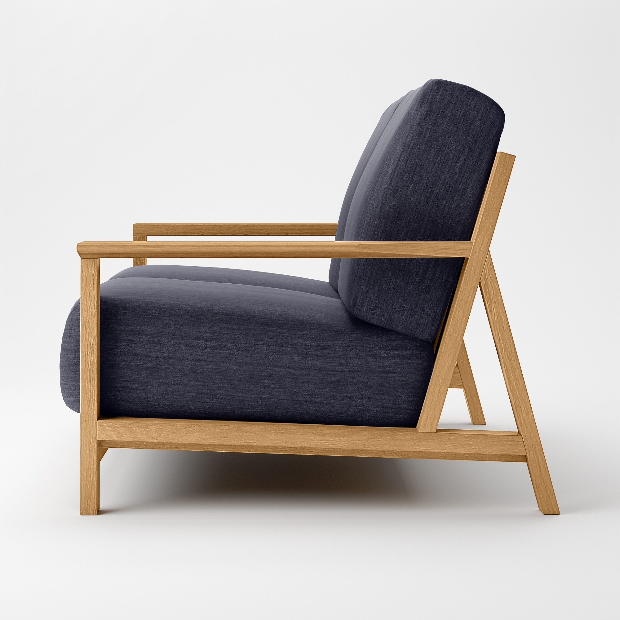 ソファ本体　木製フレーム用綿デニムカバー