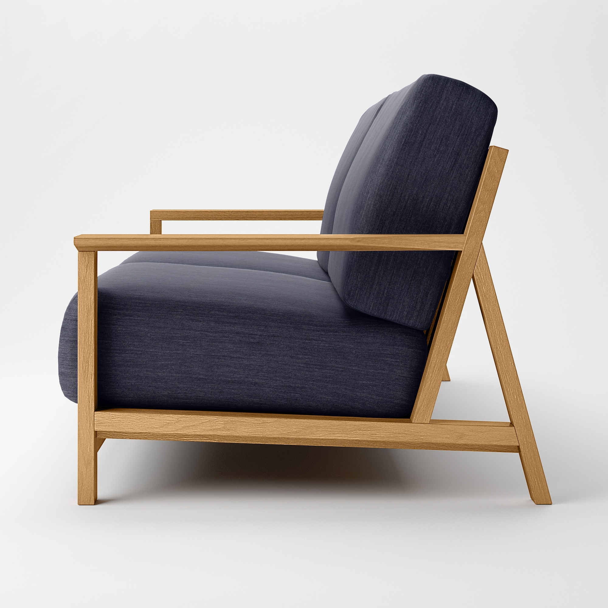 ソファ本体　木製フレーム用綿デニムカバー