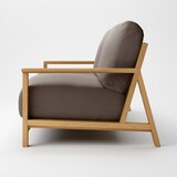 ソファ本体　木製フレーム用洗いざらし綿帆布カバー