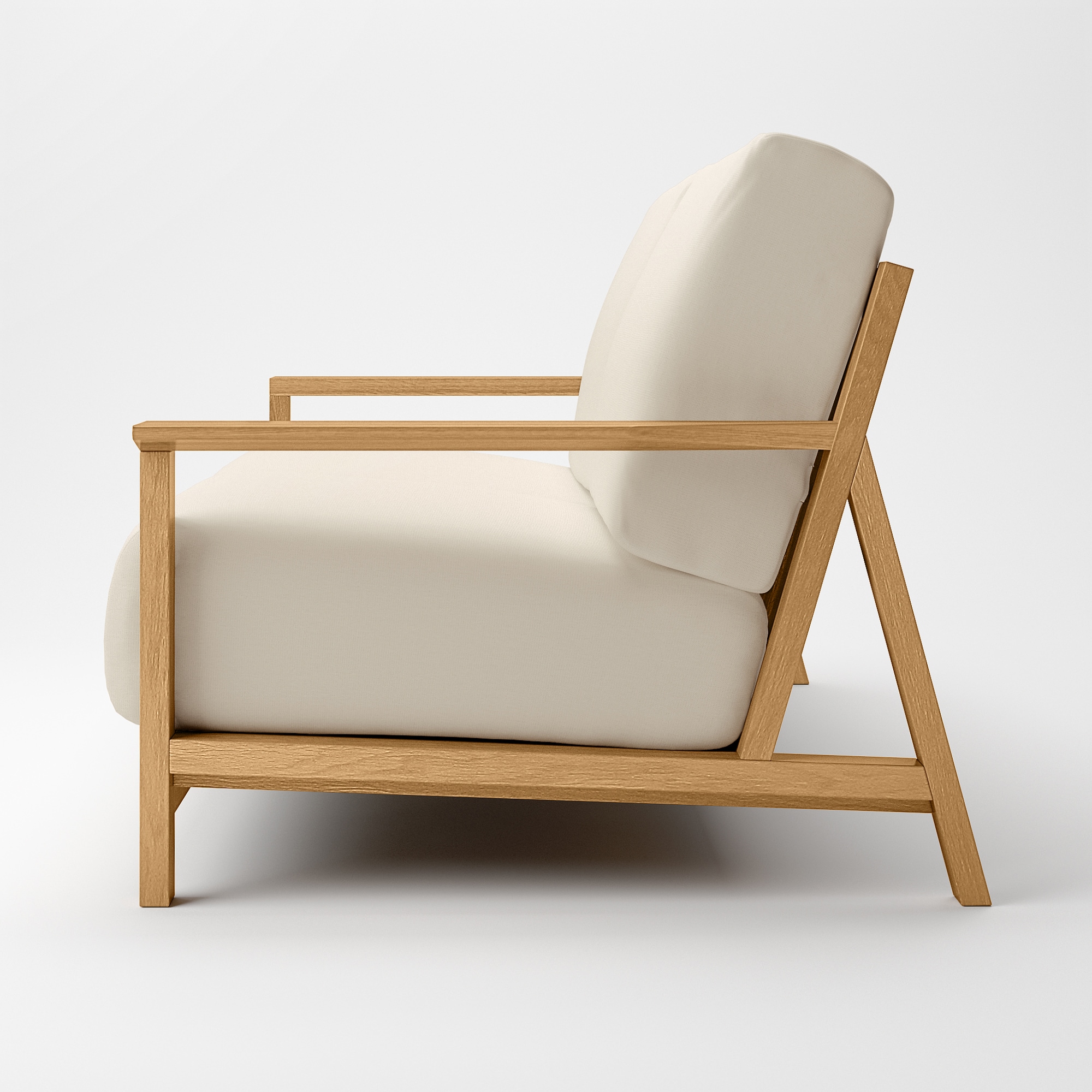 ソファ本体　木製フレーム用綿麻バスケット織カバー