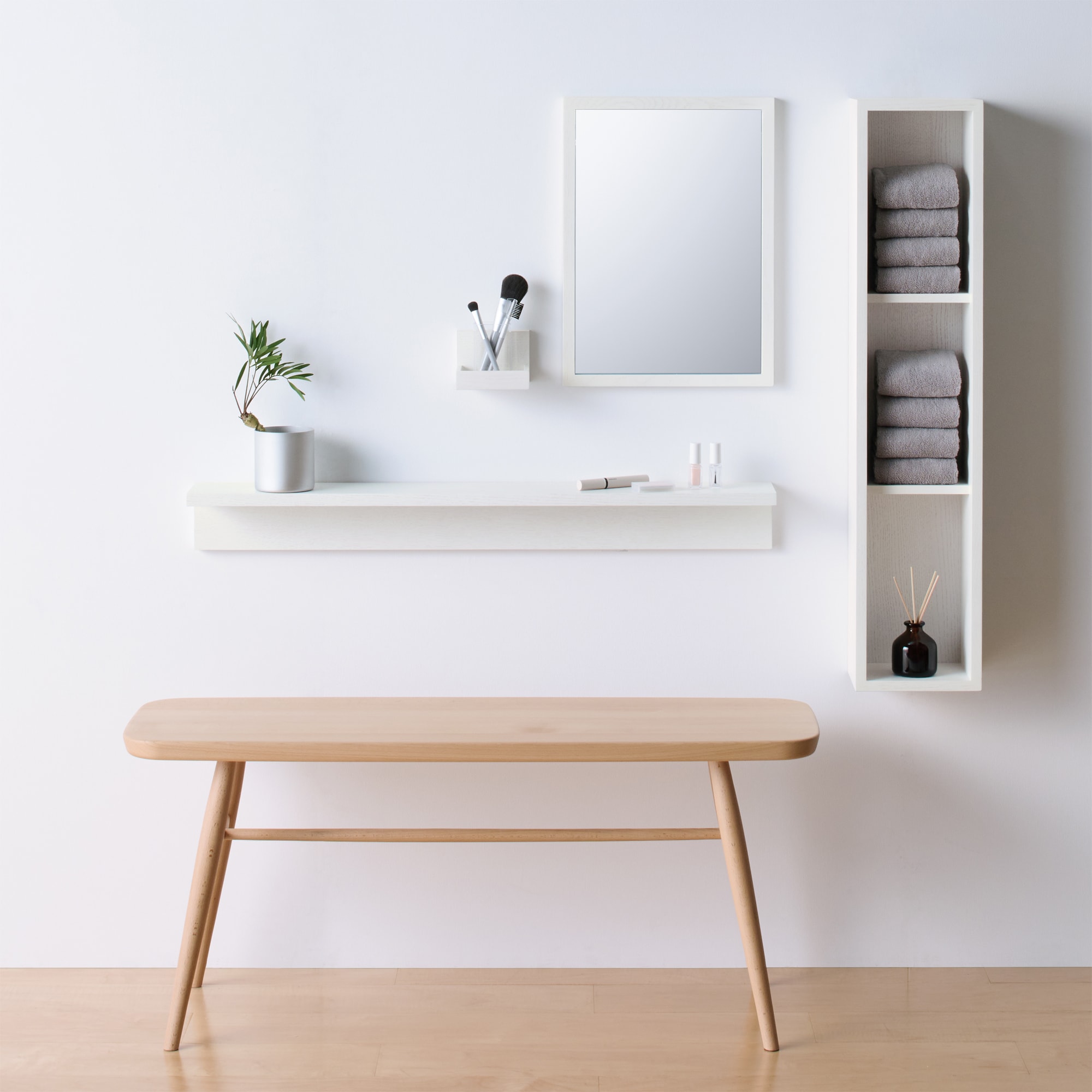 壁に付けられる家具棚