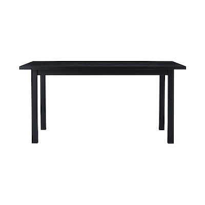 オーク無垢材ダイニングテーブル・長方形３・幅１５０ｃｍ／黒