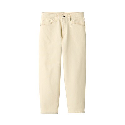 ジャパンデニムワイドクロップドパンツ 男女兼用２３ ５８ ５ｃｍ 生成 Muji Labo パンツ 通販 無印良品