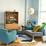 ［ＩＤＥＥ］ＭＩＮＩ　ＭＩＬＬＥＲ　ＡＲＭ　ＣＨＡＩＲ　ＢＬＵＥ　ＧＲＡＹ