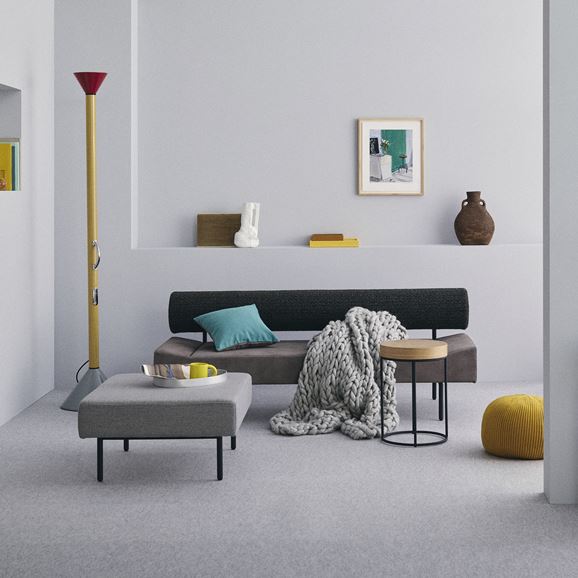 まりのあ様美品［ＩＤＥＥ］ＤＩＶＡＮＣＯ　ＯＴＴＯＭＡＮ　オットマン　無印良品 IDEE］DIVANCO OTTOMAN LIGHT GRAY