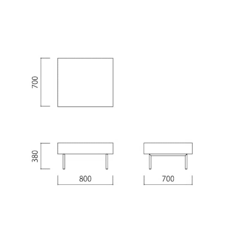 IDEE］DIVANCO OTTOMAN LIGHT GRAY | 無印良品