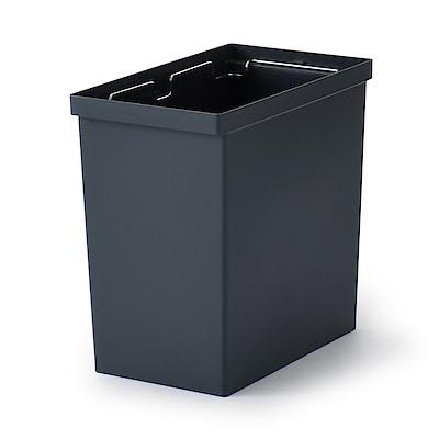 再生ポリプロピレン入りフタが選べるダストボックス　小／袋止付