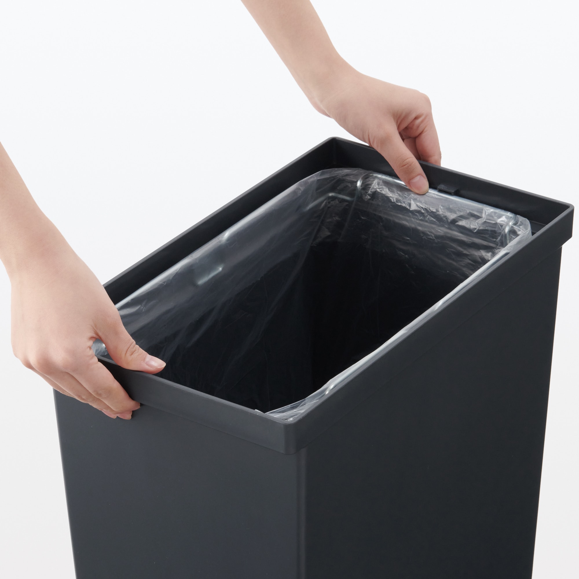 再生ポリプロピレン入りフタが選べるダストボックス