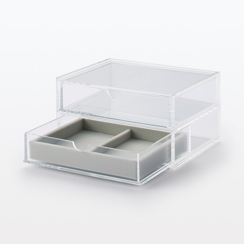 重なるベロアケース縦 アクリルケース用 | 無印良品 