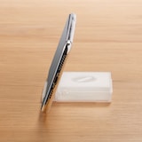 ポリプロピレン　スマホスタンド付ケーブル収納