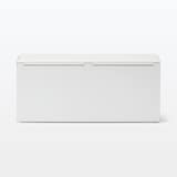 スチールタップ収納箱フラップ式・ホワイトグレー