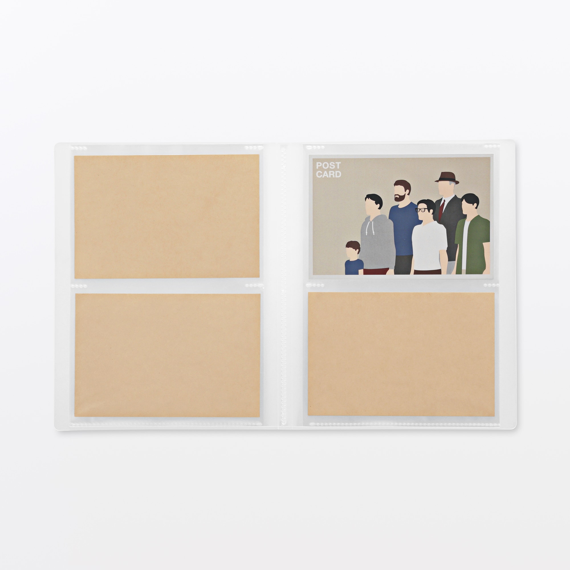 ポリプロピレンフォト・ハガキホルダー・２段