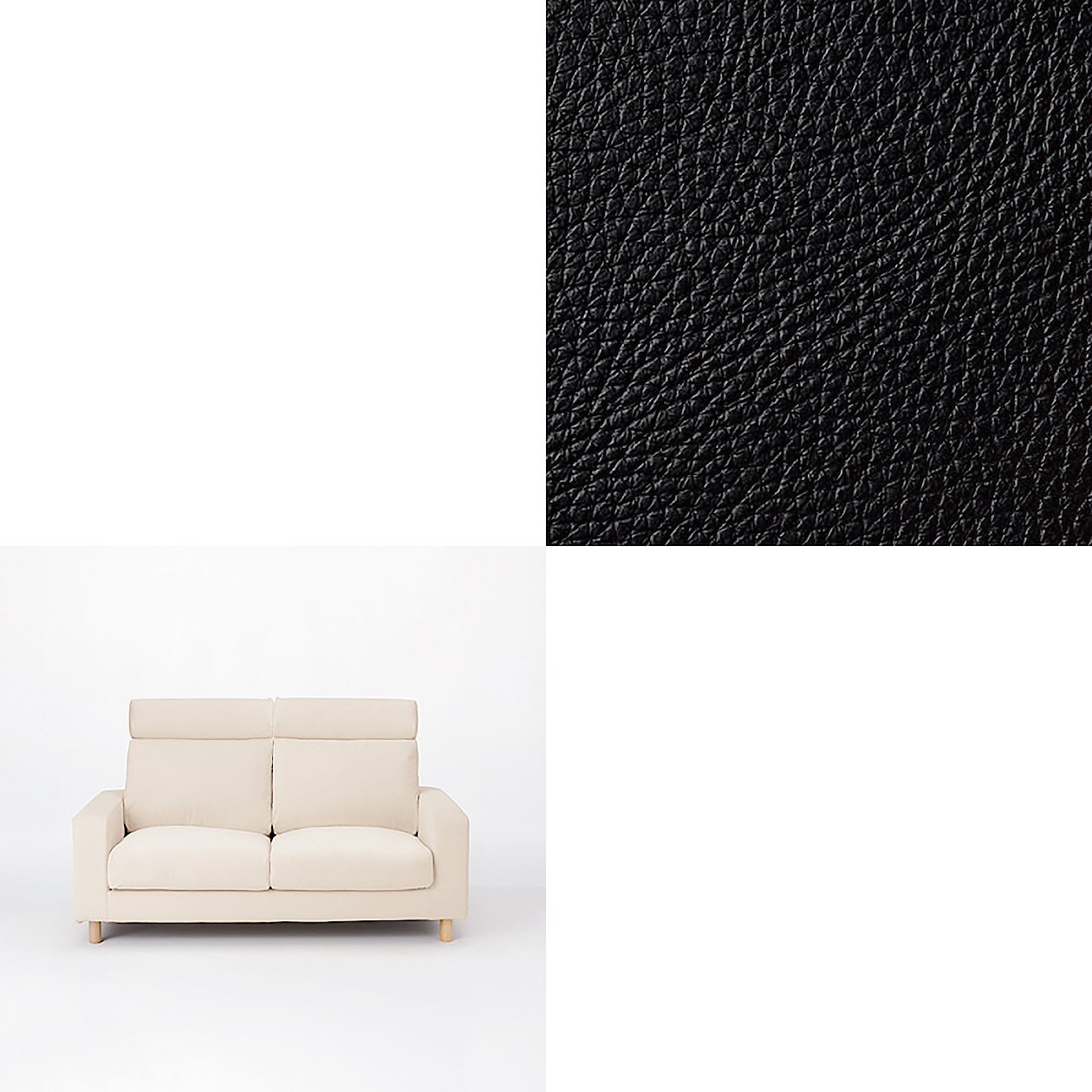 ソファ本体 革張りワイドアーム ２ｓ フェザークッション二層式 黒セット 黒 通販 無印良品