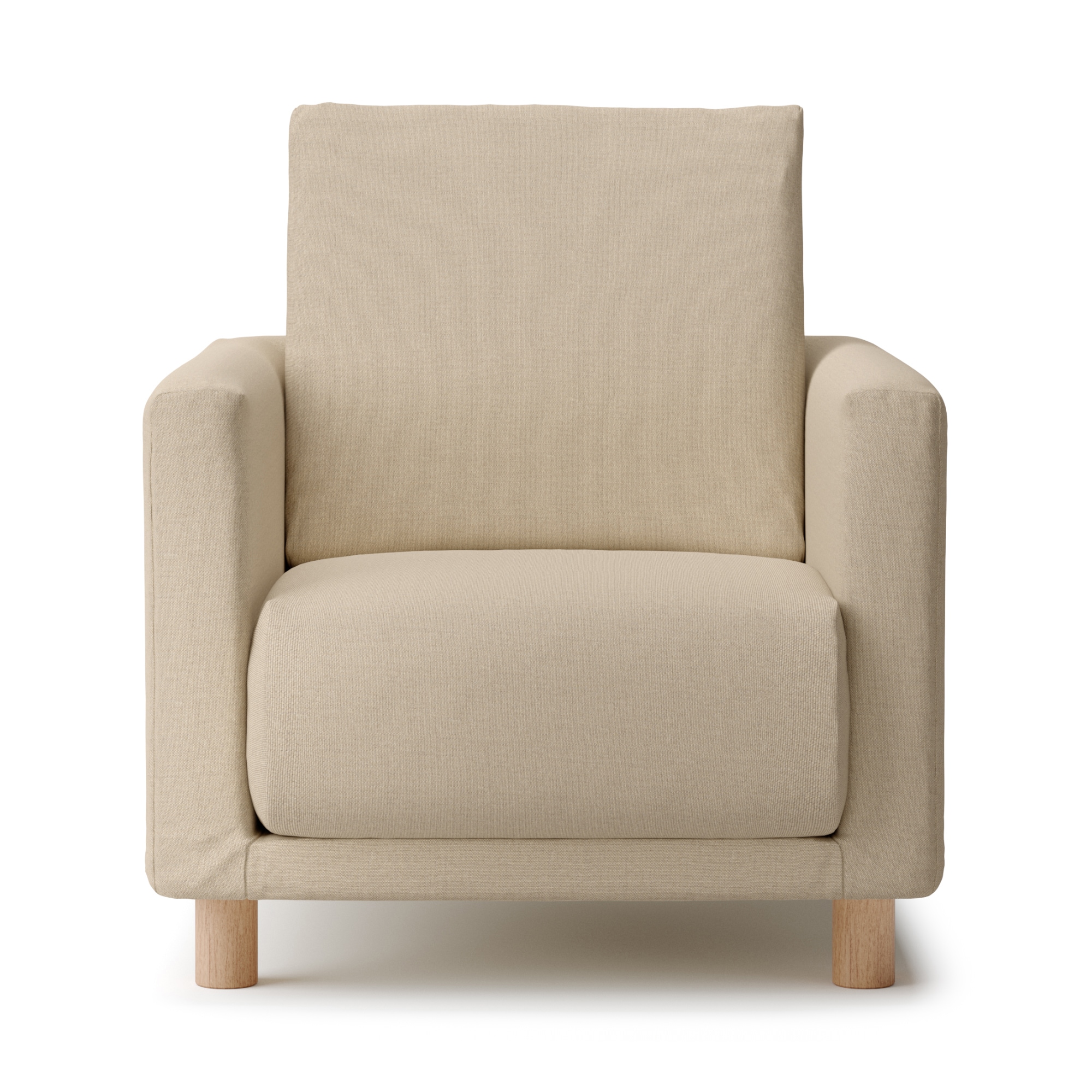 綿帆布　ソファ本体　１シーター　ウレタンポケットコイル用カバー