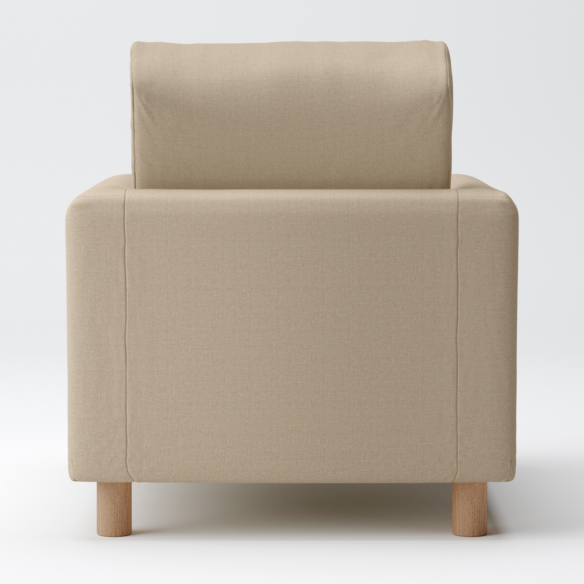 綿帆布　ソファ本体　１シーター　ウレタンポケットコイル用カバー