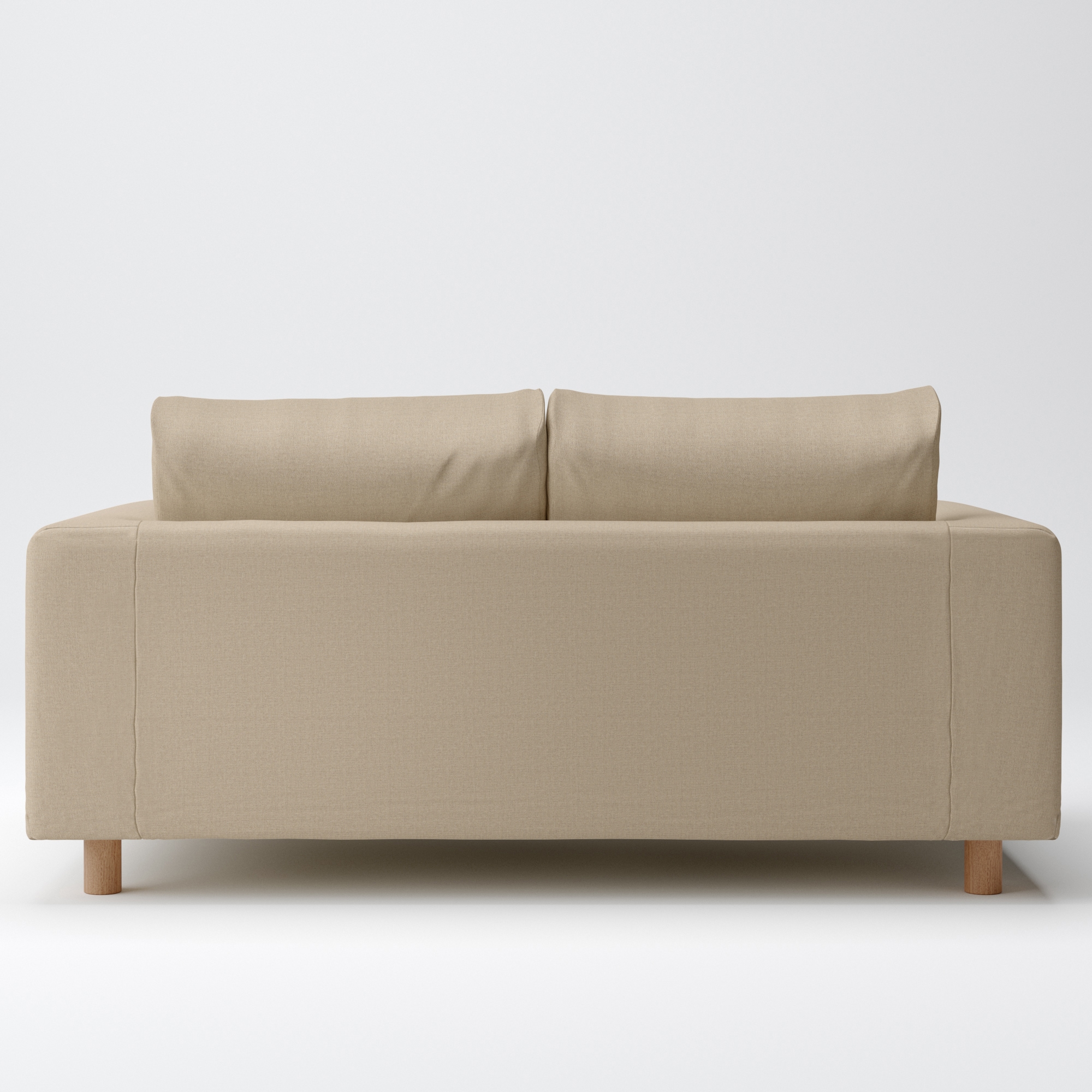 綿帆布　ソファ本体　２シーター　フェザーポケットコイル用カバー