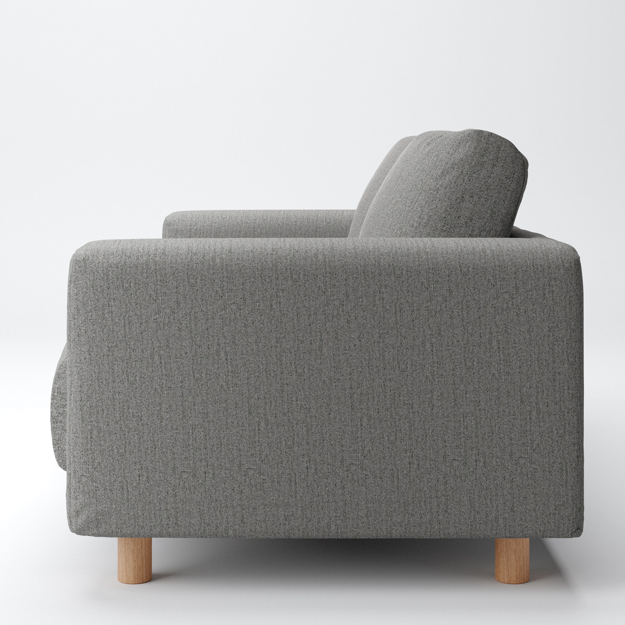 綿帆布　ソファ本体　２シーター　フェザーポケットコイル用カバー