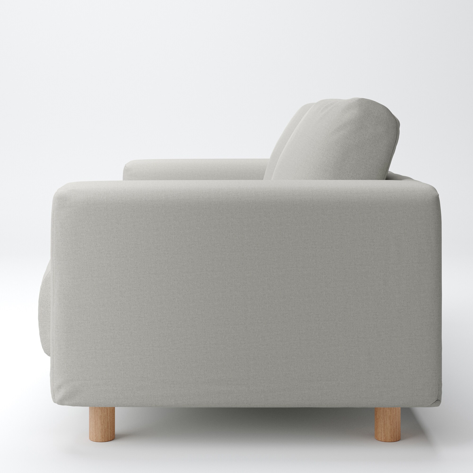 綿帆布　ソファ本体　２シーター　フェザーポケットコイル用カバー