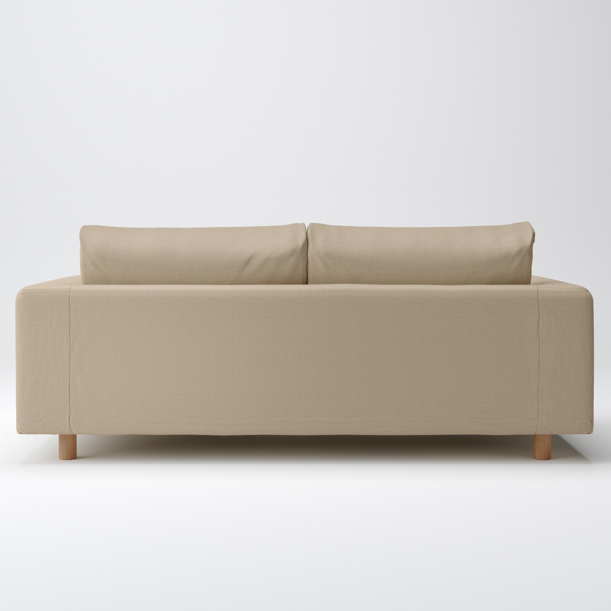 綿帆布　ソファ本体　２．５シーター　フェザーポケットコイル用カバー