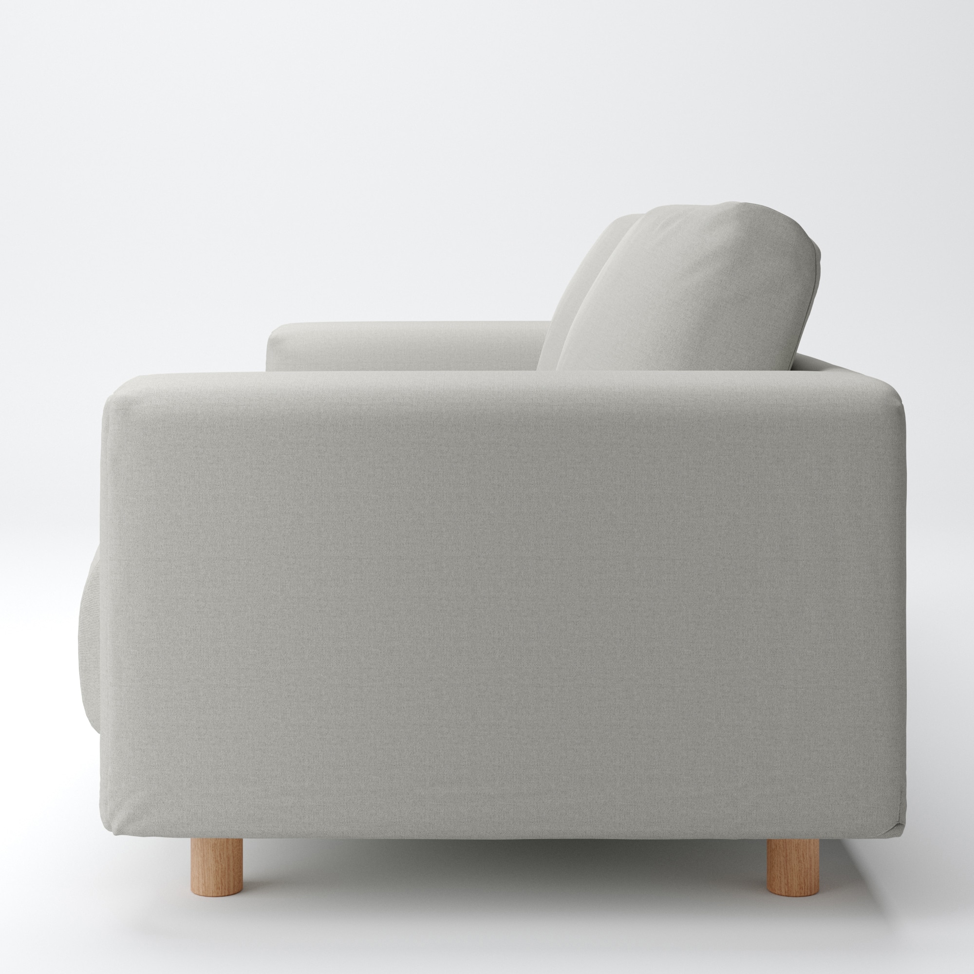 綿帆布　ソファ本体　２．５シーター　フェザーポケットコイル用カバー